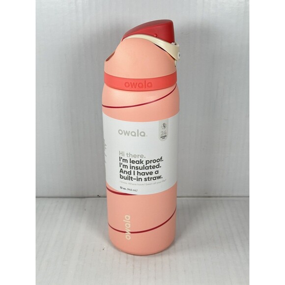 OWALA Candy Cane Lane Water Bottle 32 oz. Merry & Bright Special Edition IN HAND - Picture 1 of 4